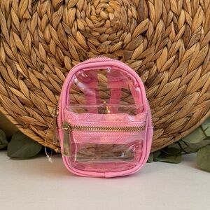 🆕 Pink Clear Mini Backpack